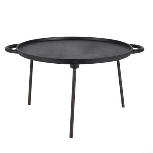 Gegossene Grillpfanne mit abnehmbaren Eckregalen, perfekt für den einfachen Transport auf Campingausflügen Gegossene Grillpfanne mit abnehmbaren Eckregalen, perfekt für den einfachen Transport auf Campingausflügen von EasyByMall