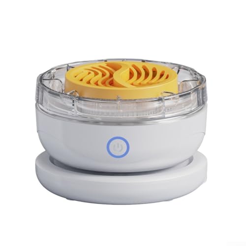 Gemüse- und Obstreiniger, kabellos, IPX7, wasserdicht, tragbarer Sterilisator für Obst und Fleisch, 15 x 13 x 15 cm (weiß) von EasyByMall