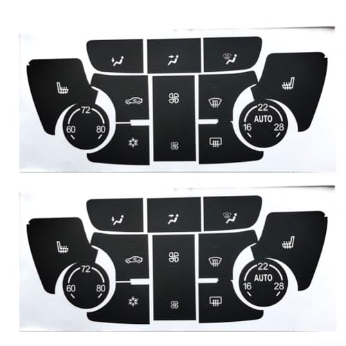 HVAC Button Decal Repair for Buick Verano 2013 2015 Models 2PCS Vinyl Sticker Set von EasyByMall