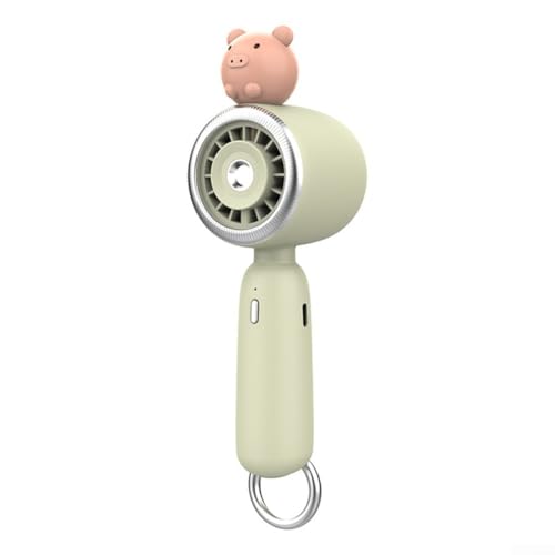 Handbrause Ventilator, lange Akkulaufzeit, leicht und tragbar, Befeuchtungs- und Kühlfunktion für jede Situation (grün) von EasyByMall