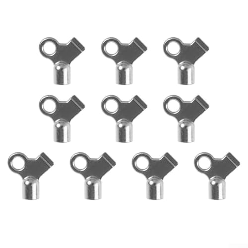 Heizkörper-Wartungs-Essentials 10 robuste Entlüftungsschlüssel aus stabiler Zinklegierung von EasyByMall