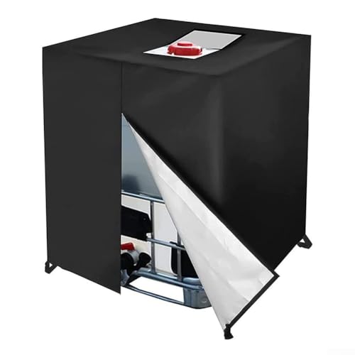 IBC Tankabdeckung – robuste 420D IBC Abdeckungen – Outdoor 1000 Liter staubdichte Wassertank-Schutzhülle, 120 x 100 x 116 cm von EasyByMall