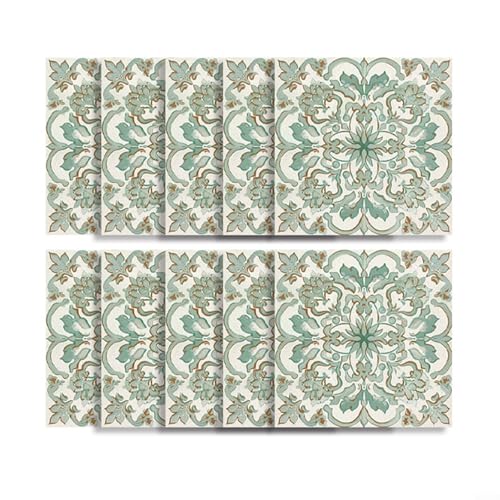 Innovative Fliesenaufkleber für schnelle Raumgestaltung, einfache Haftung auf glatten Wänden (15 x 15 cm) von EasyByMall