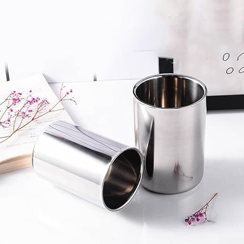 Isolierter Edelstahlbecher für Kaffee, Tee und Bier, komfortables Griff-Design (280 ml) von EasyByMall