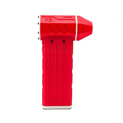 Jet Dry Mini-Gebläse, 130.000 U/min, tragbar, kabellos, Turbo-betriebenes Mini-Jet-Gebläse mit Taschenlampe, X5-Jet-Trockengebläse für die Autoreinigung (rot) von EasyByMall
