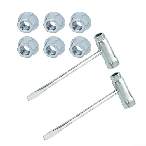 Kettensägen-Wartungsset mit 12 T-Schraubenschlüsseln und 36 Muttern, kompatibel mit gängigen Kettensägenmodellen MS055T 021 023 025 024 026 028 031 032 034 036 041 042 044 (B) von EasyByMall
