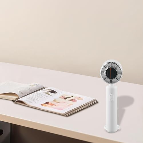 Kompakter und effizienter tragbarer Ventilator, 3 Geschwindigkeiten, 2000 mAh batteriebetrieben (blau) von EasyByMall