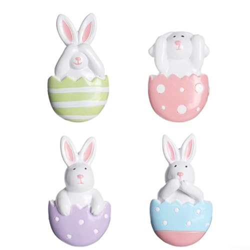 Kühlschrank-Magnet-Aufkleber, verspielte Hasen-Dekoration für Ihre Küche zu Ostern (Ostereier) von EasyByMall