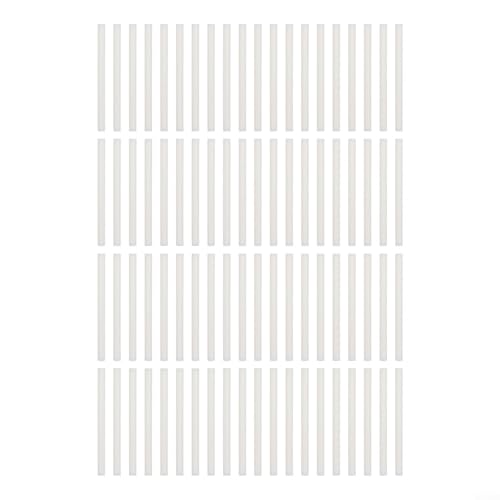 Luftbefeuchter-Filterkern-Set, 80 Stück, effektive Baumwolldochte zur Aufrechterhaltung des Feuchtigkeitsgehalts (7 x 100 mm; weiß) von EasyByMall