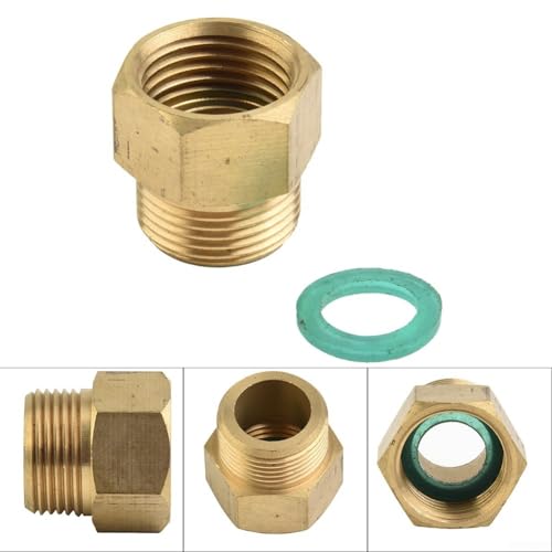 M22x1 5 für Hochdruckreiniger-Adapter, Innenanschluss mit 1/2 Zoll Gewinde für maximale Kompatibilität M22x1 5 für Hochdruckreiniger-Adapter, Innenanschluss mit 1/2 Zoll Gewinde für maximale Kompatibilität von EasyByMall