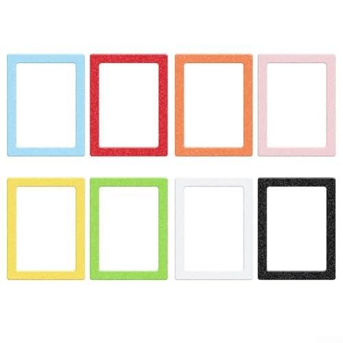 Magnetische Fotohalter für Kühlschrank, einfaches und müheloses Wechseln von Fotos (25,4 cm orange) von EasyByMall