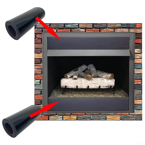 Magnetische Zugluftstopper für Kamin, 2 Stück, um unerwünschte kalte Luft aus Ihrem Zuhause zu beseitigen (91,44 x 15,24 cm) von EasyByMall