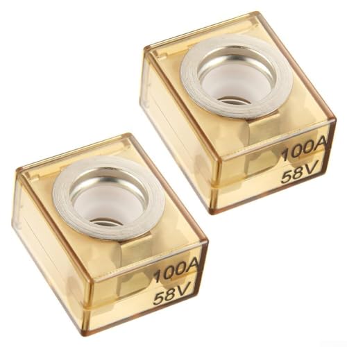 Marine-Batterie-Sicherung, 23 x 27,8 mm, 2 Stück, IP66 wasserdichte Terminal-Sicherungen (MRBF) für Marine- und Wohnmobil-Anwendungen (100 A) von EasyByMall