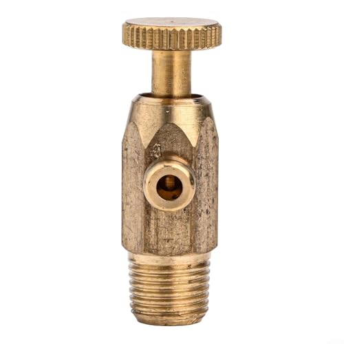 Messing-Luftdruck-Ablassventil für Warmwasserbereiter Verwendung mit Gewinde 12/16 mm Düse, geeignet für Gusseisen-Wasserentladung (12 Gewinde) von EasyByMall