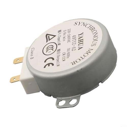 Mikrowellen-Drehtellermotor, 56 U/min, kompatibel mit AC 220 240 V Modellen für reibungslosen Betrieb Mikrowellen-Drehtellermotor, 56 U/min, kompatibel mit AC 220 240 V Modellen für reibungslosen Betrieb von EasyByMall