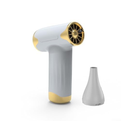 Mini-Handventilator mit fortschrittlichem Motor für effizientes Trocknen und Kühlen der Haare (Silber) von EasyByMall