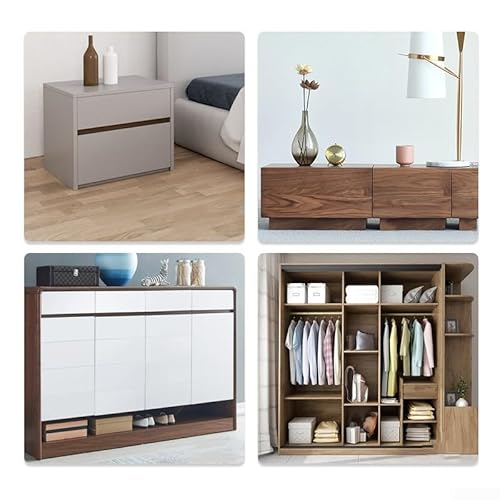 Möbelnivellierer mit rostfreien Design verstellbare Füße für Tische und Regale (D) von EasyByMall