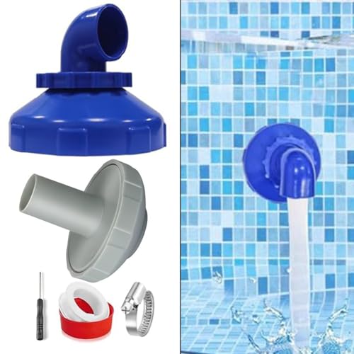 Pool Einlaufdüse für 360° drehbar für Intex Pool Düse Ausströmer Zubehör Einlaufdüse für Stahlwand Pool Pool Zubehör von EasyByMall