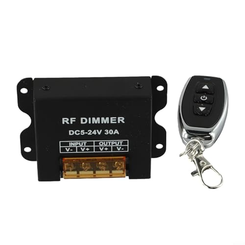 RF Wireless Remote LED Dimmer Designed for Compatibility with Various DC Voltage Lighting Fixtures von EasyByMall