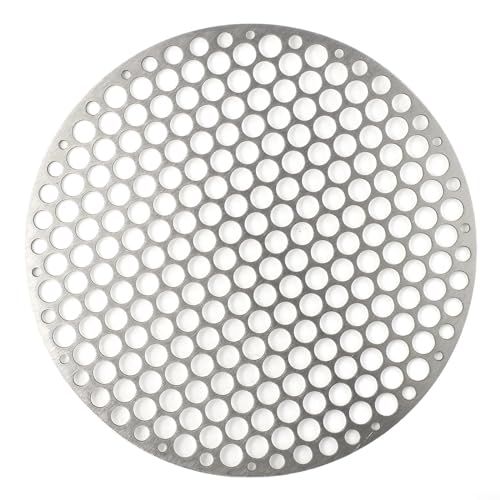 Rundes Grillnetz, Edelstahl, rundes Grillnetz, Mehrzweck-Grillrost-Tablett, rundes Dampfkühlgitter aus Edelstahl (20 cm) von EasyByMall