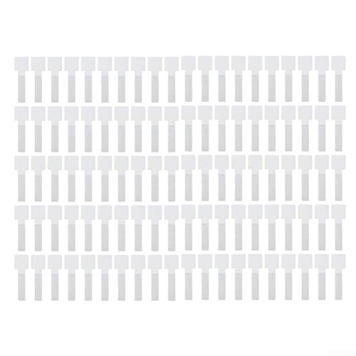 Selbstklebende Kabelbinder-Clips, 28 x 90 mm Nylon-Kabelbinder, Kabel-Management-Riemen: Ordnen Sie Garten- und Hausdrähte (100 Stück weiß) von EasyByMall