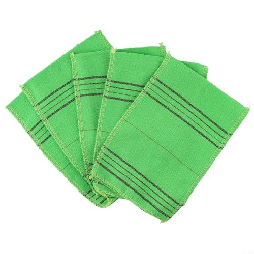 Set mit 5 Waschlappen im koreanischen Stil mit Peeling-Vorteilen für ein entspannendes Duscherlebnis von EasyByMall