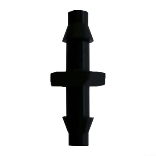 Set mit 50 4 mm Bewässerungsarmaturen, Antelco Rohrverbinder mit Widerhaken für Tropfbewässerungssysteme und Gartenwassermanagement (L2,5 mm gerader Verbindungsstück) von EasyByMall