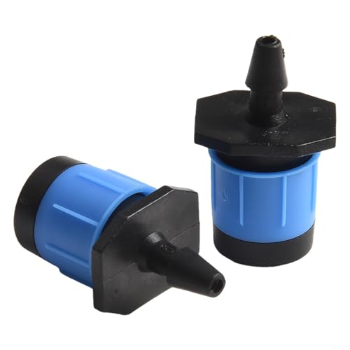 Set mit 50 verstellbaren Tropferköpfen, kompatibel mit 4 mm I D Rohr für Gartenbewässerung (50 Stück) von EasyByMall