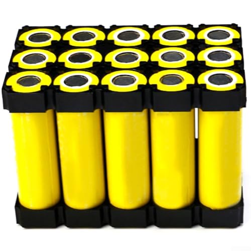 Sichere Verbindung garantiert mit diesen sechs Kunststoff-Rahmenhalterungen für Ihre 21700 Batterieprojekte von EasyByMall
