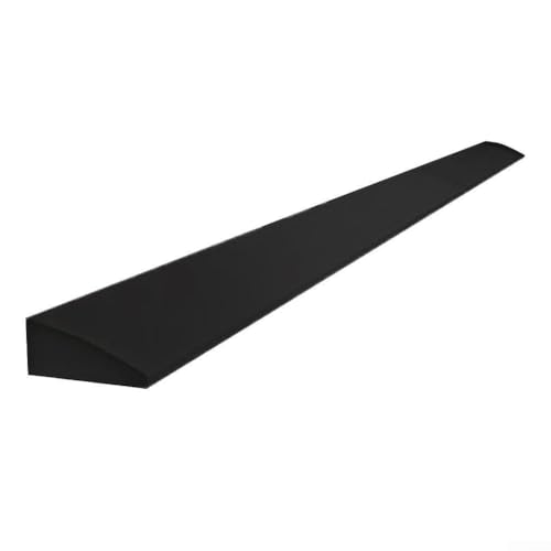 Silikon-Steigstreifen für Saugroboter, Wassersperre und Schwellenlösung (schwarz) von EasyByMall