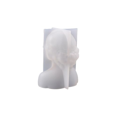 Silikon zur Herstellung von Kerzen mit charmantem geschlossenem Auge Mädchen Design (B) von EasyByMall