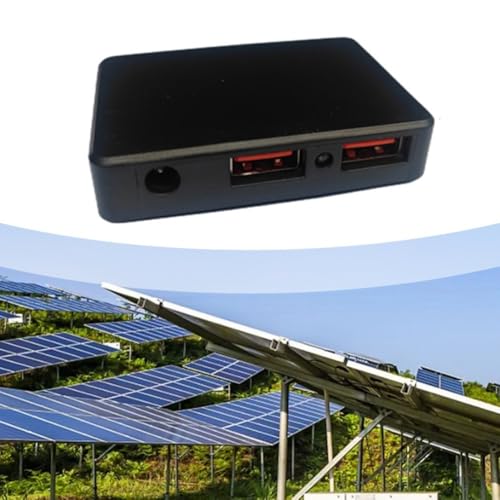 Solarladeregler, Solarregler, Stabilisator für QC3.0, schnelles Aufladen für Dual-USB + DC, 66 x 45 x 14 mm, schwarz Solarladeregler, Solarregler, Stabilisator für QC3.0, schnelles Aufladen für Dual-USB + DC, 66 x 45 x 14 mm, schwarz von EasyByMall