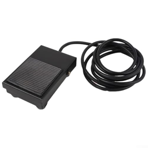 TFS1 Für industrielle Fußschalter mit Eisenschale, 1 Meter Kabel und automatischem Reset für die Integration mit verschiedenen Maschinen, die eine Steuerung erfordern von EasyByMall