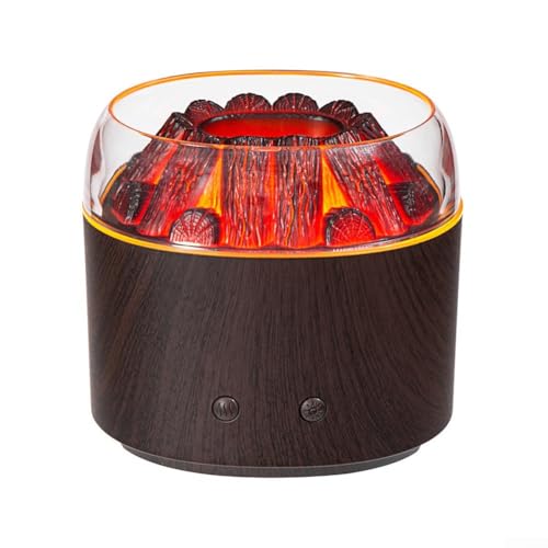 Tragbarer Auto-Aromatherapie-Diffusor, 160 ml, Mini-Holzkohle-Aromatherapie-Luftbefeuchter: USB-Nachtlicht und 360°-Duft-Glück. (B) von EasyByMall