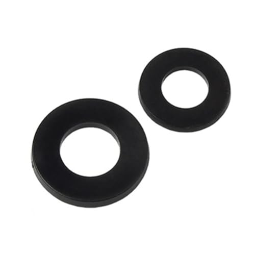 Unterlegscheiben für Türscharniere, 60 Stück, verschleißfeste Kunststoffringe, Höhenverstellung und Geräuschreduzierung (15 mm x 10 mm x 0,5 mm) von EasyByMall