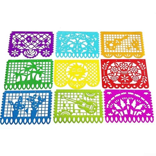 Wimpelkette im mexikanischen Thema, 32 x 21 cm, Dekoration, perfekt für Cinco de Mayo und andere festliche Zusammenkünfte (5 m B9) von EasyByMall