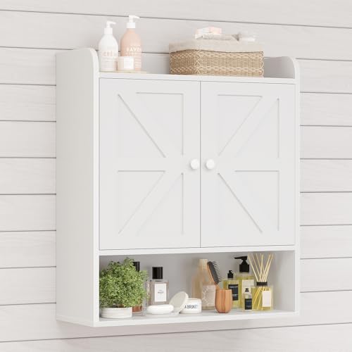 EasyCom Badezimmer Hängeschrank Weiß von EasyCom