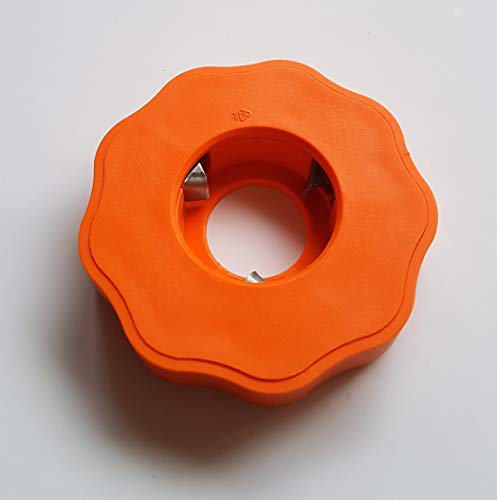 GLZ-Innovation GmbH EasyDrehFix Flaschenöffner Aufschraubhilfe Öffnungshilfe für Schraubverschlußflaschen aus Kunststoff und Metall (Orange) von GLZ-Innovation GmbH