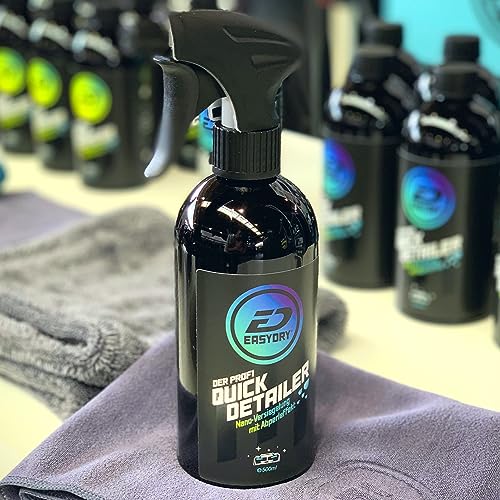 EASYDRY® XTREME Auto Ceramic Detailer QuickDetailer 500 ml + Mikrofasertuch Sprühversiegelung Wax Premium Lackpflege Ceramic-Technologie Lackfinish Lackschutz Glanz Abperleffekt. (Lackversiegelung) von EasyDry