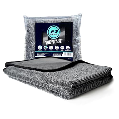 EasyDry® Auto Trockentuch XXL Fusselfrei Ultra Saugstark Streifenfrei Mikrofasertuch Microfaser Carwash Dry von EasyDry