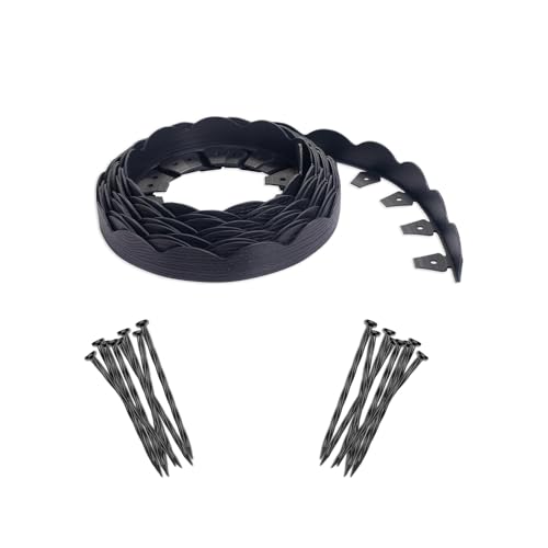 EasyFlex 3210E-40C Scallop No-Dig Landscape Edging, 40', Black von EasyFlex
