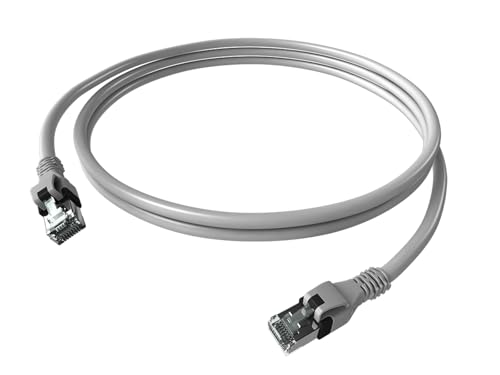 EasyLan DualBoot PushPull IP20 Patchkabel, Kat.6A (Class EA), S/FTP, grau, 0,5 m von EasyLan