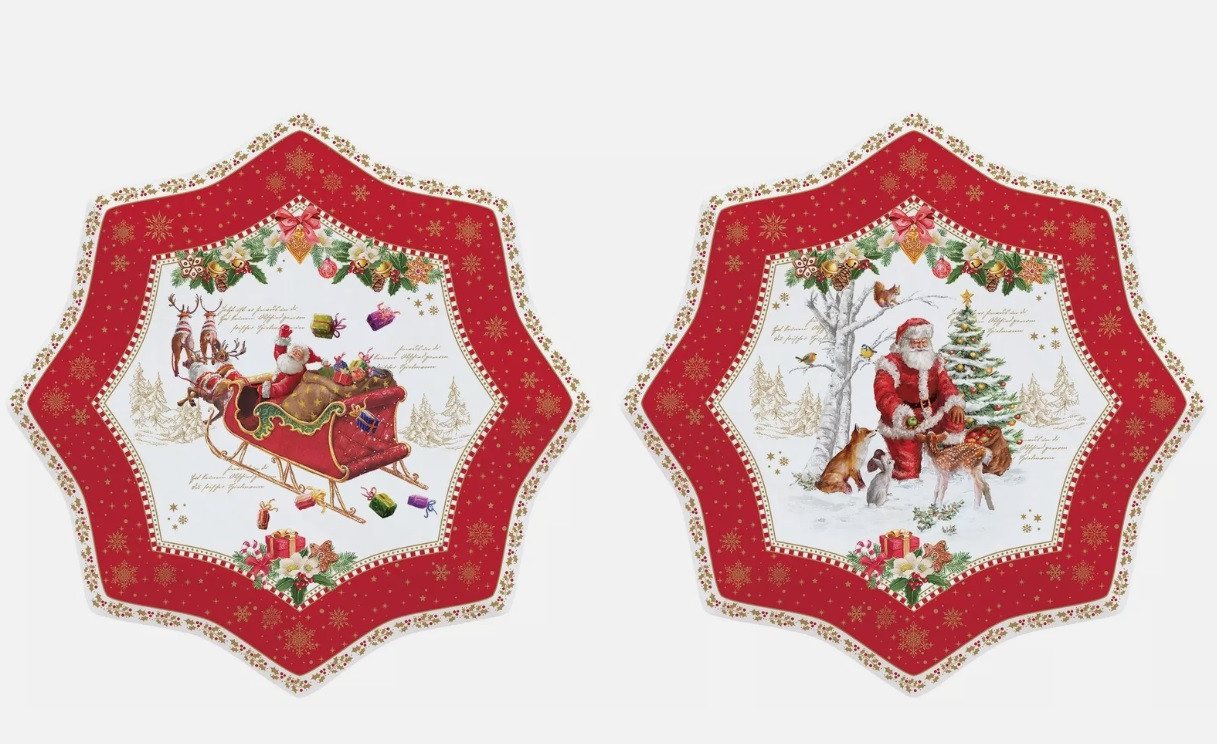 EasyLife Dessertteller CHME1001 - "Christmas Memories" 2er SET, in Geschenkverp., 20 cm, (2 St) von EasyLife