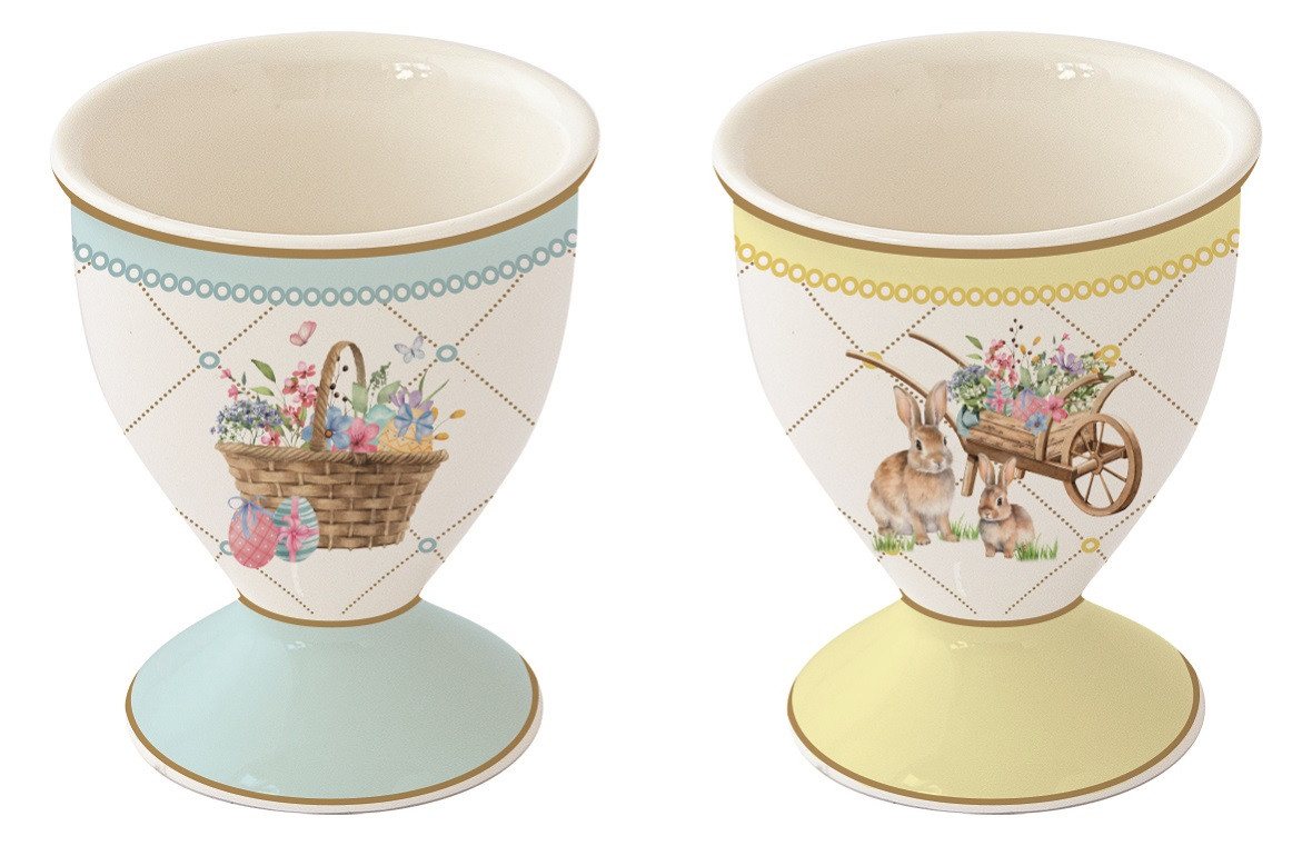 EasyLife Eierbecher SPBL1318 - Spring Bloom, 2er SET, (2-tlg) von EasyLife