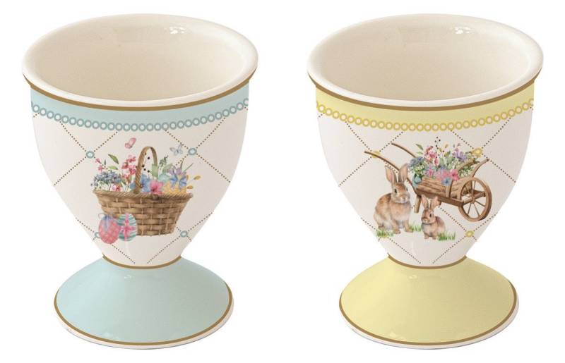 EasyLife Eierbecher SPBL1318 - Spring Bloom, 2er SET, (2-tlg) von EasyLife