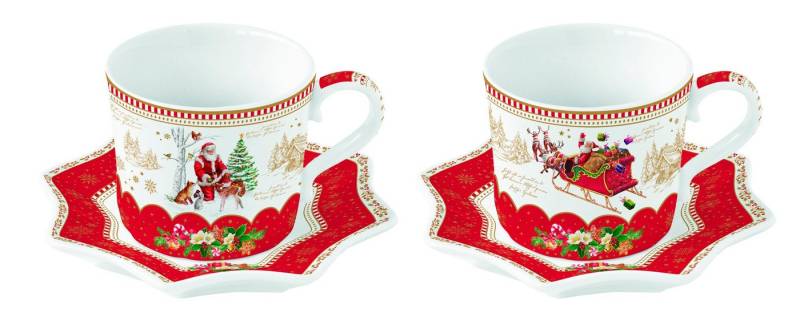 EasyLife Espressotasse CHME1237 - Christmas Memories, 2er SET", -12 cl- von EasyLife
