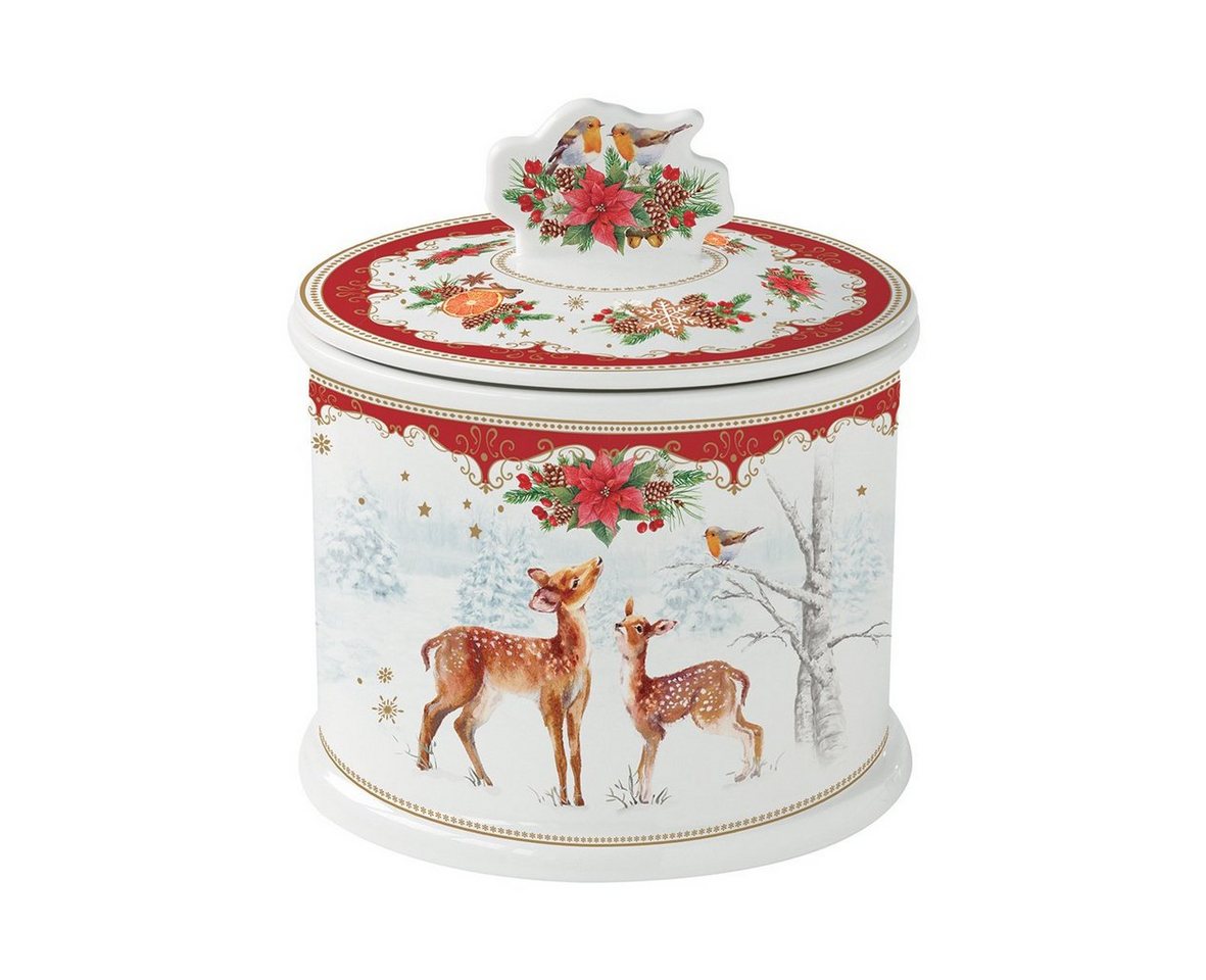 EasyLife Keksdose CMEL1492 - Christmas Melody Keksdose Reh m. Rehkitz", -14 x 16 cm-" von EasyLife