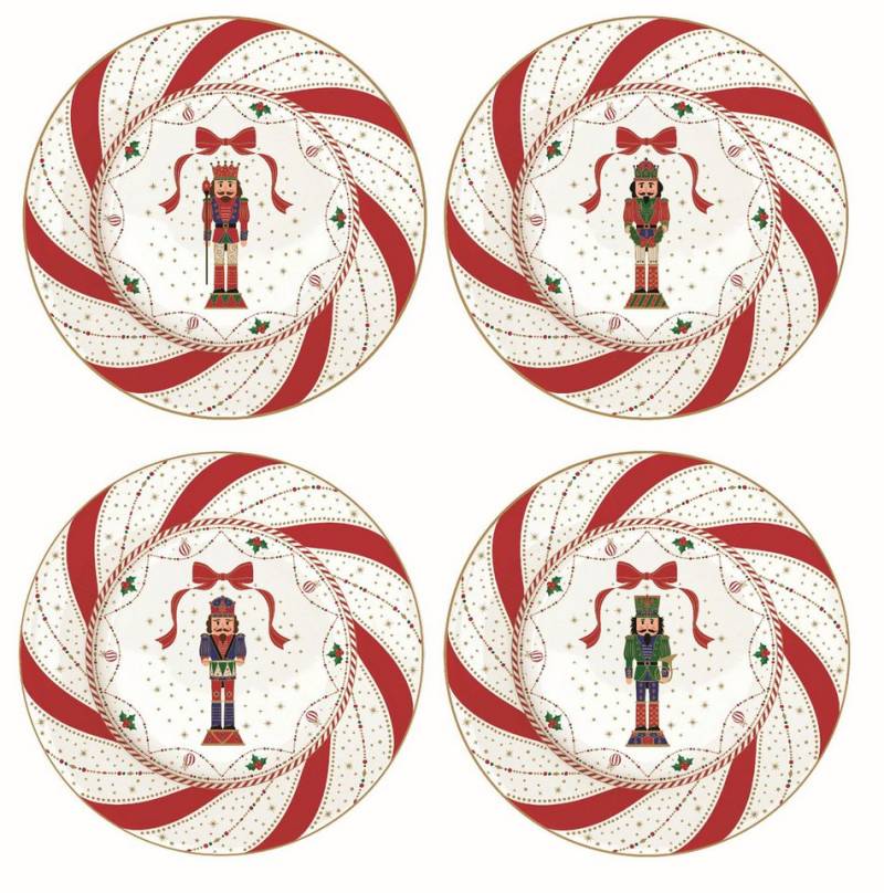 EasyLife Kuchenteller Nutcracker Twist, Handwäsche Empfohlen, Weiß, Motiv: Nussknacker EasyLife Kuchenteller Nutcracker Twist, Handwäsche Empfohlen, Weiß, Motiv: Nussknacker von EasyLife