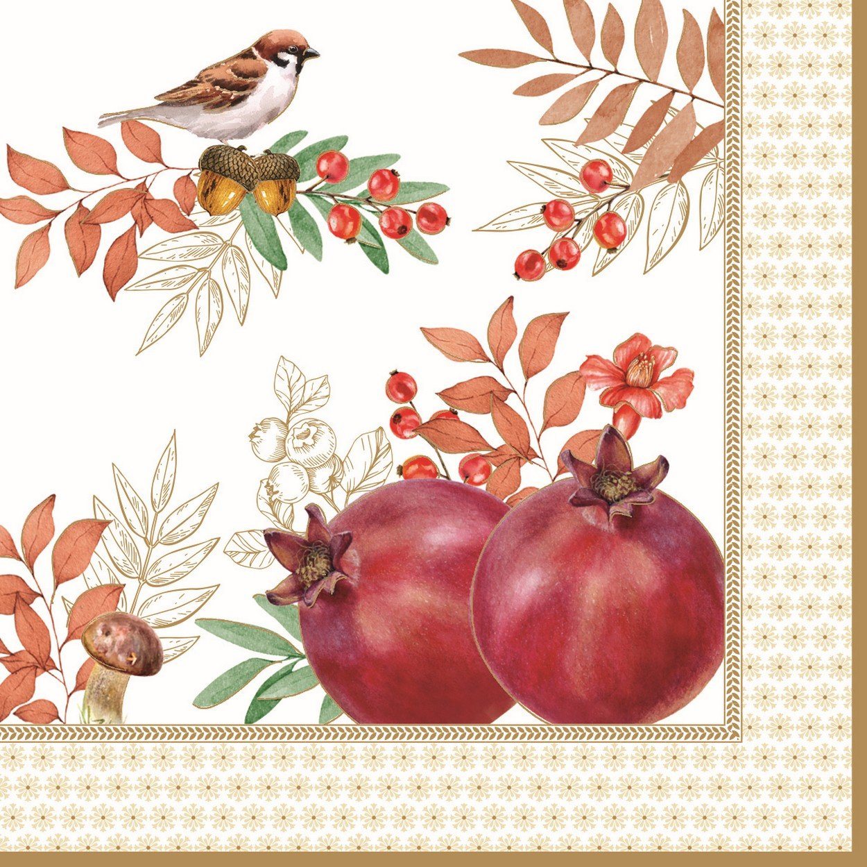 EasyLife Papierserviette 20 Servietten Autumn Symphony 33x33cm, (20 St) von EasyLife