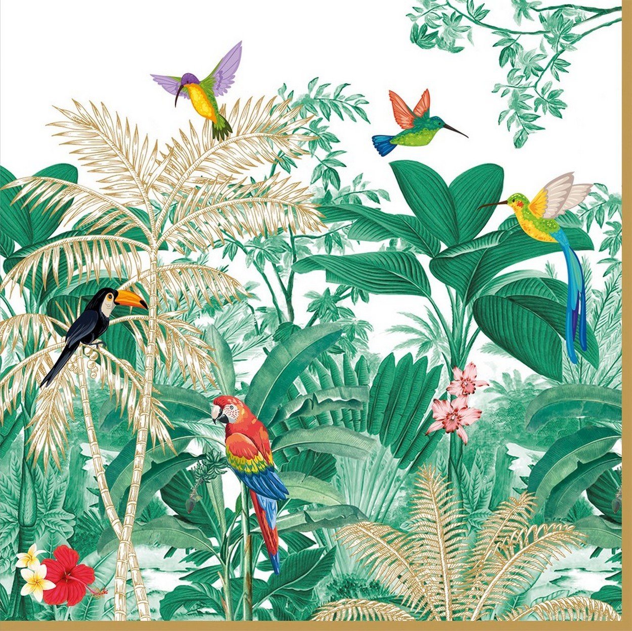 EasyLife Papierserviette 20 Servietten Exotic Heaven 33x33cm, (20 St) von EasyLife